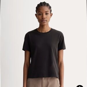 NWOT Everlane The Box-Cut Tee Black XS